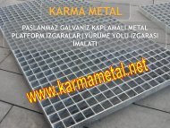 KARMA METAL metal izgara nedir ne icin kullanilir depo santiye fabrika metal izgaralari 