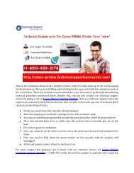 Technical Guidance to Fix Canon PIXMA Printer Error “6910”
