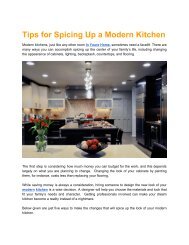 Tips for Spicing Up a Modern Kitchen