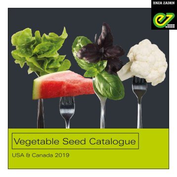 Vegetable Seed Catalogue USA & Canada 2019