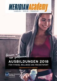 Meridian Academy Ausbildungen 2018