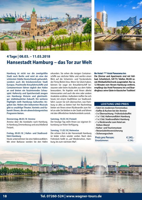 Wagner-tours Katalog 2018