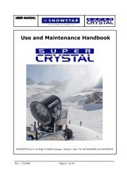 Use and Maintenance Handbook - Snowstar