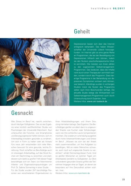 health@work Ausgabe 6/2017