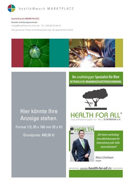 health@work Ausgabe 6/2017