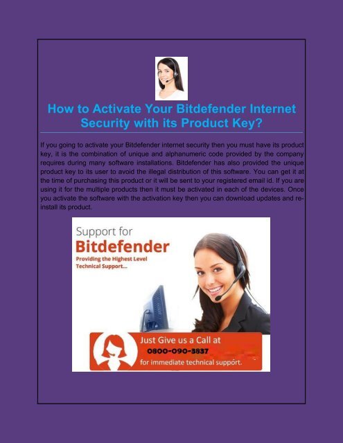 How to Activate Your Bitdefender Internet Security with its Product Key?