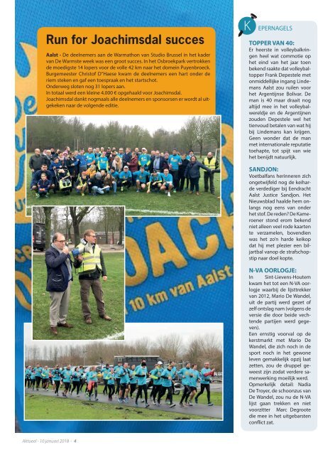 Editie Aalst 10 januari 2018