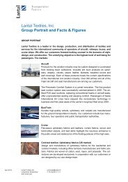Lantal Textiles, Inc. Group Portrait and Facts & Figures