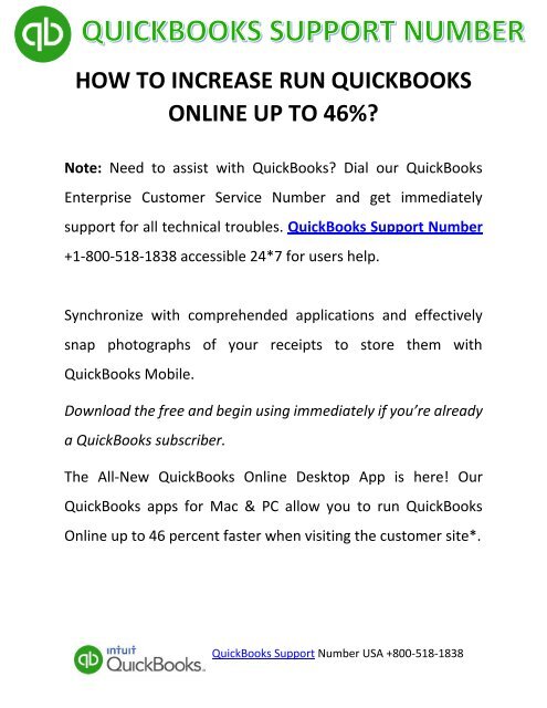 How to Run QuickBooks Online up to 46