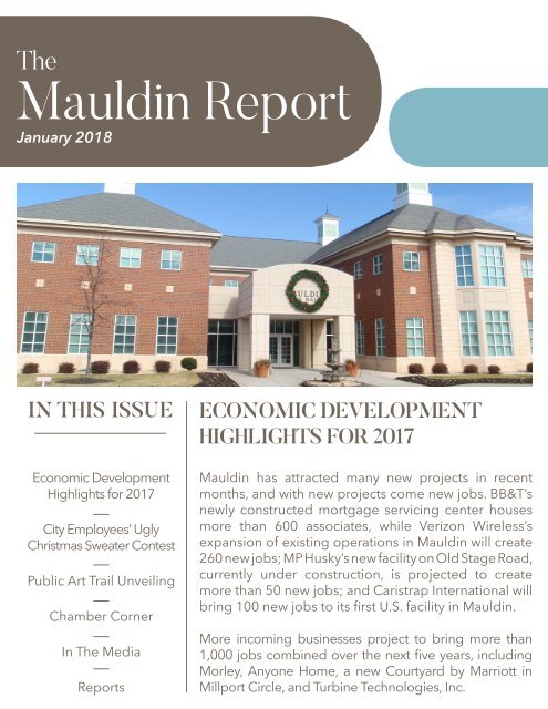 January 2018 Mauldin Report