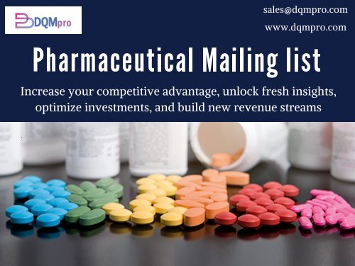 Pharmaceutical Mailing list
