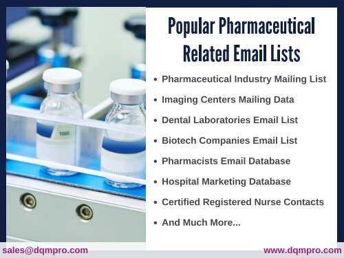 Pharmaceutical Mailing list