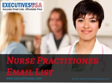 Nurse Practitioner Email List