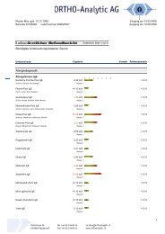 Allergoscreen IgE - Ortho - Analytic AG