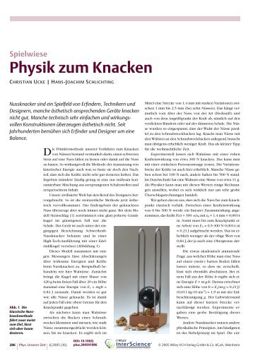 Physik zum Knacken: Spielwiese