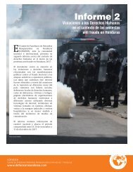 COFADEH. Informe violaciones a DH   en contexto protesas anti fraude en Honduras No.2(1)