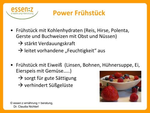 Power- Frühstück - Energie für den ganzen Tag