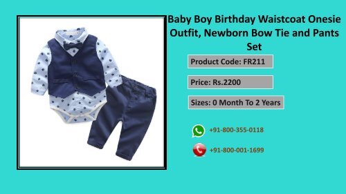 Baby Boy First Birthday Dresses, 1st Birthday Gift Set, Newborn Baby Boy Clothes