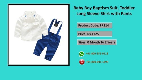 Baby Boy First Birthday Dresses, 1st Birthday Gift Set, Newborn Baby Boy Clothes