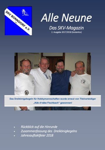 Alle Neune, 2. Ausgabe 2017/2018