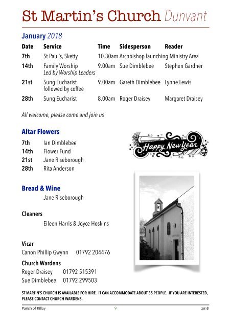 parish of killay january 2018 magazine 