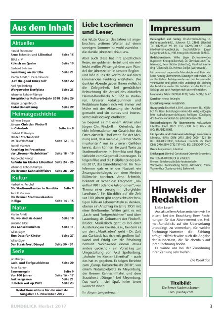 Heimat-Rundblick Nr. 122 Herbst 2017