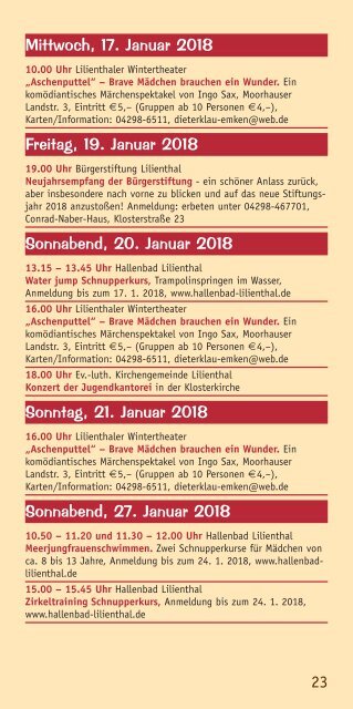 Lilienthaler Rundblick Jan.- März 2018