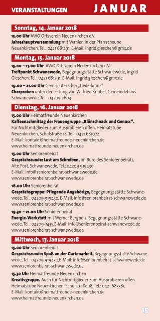 Schwaneweder Rundblick Jan.-März 2018