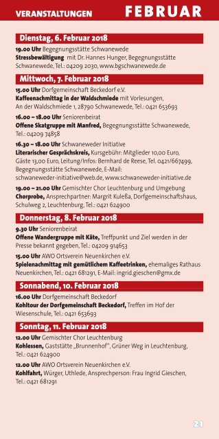 Schwaneweder Rundblick Jan.-März 2018