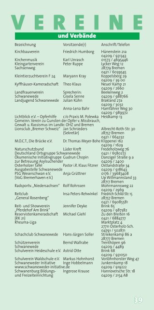 Schwaneweder Rundblick Jan.-März 2018