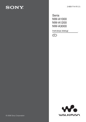 Sony NW-A1200 - NW-A1200 Mode d'emploi Polonais