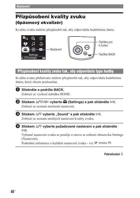 Sony NW-A1200 - NW-A1200 Mode d'emploi Tch&egrave;que