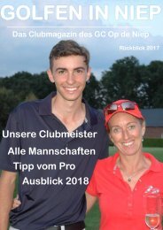 Clubmagazin Rückblick 2017