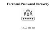 Facebook Password Recovery