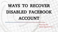 Tips To Recover Disabled Facebook Account