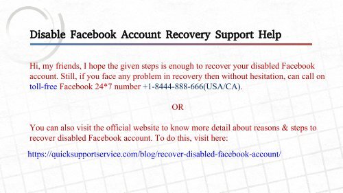 Tips To Recover Disabled Facebook Account