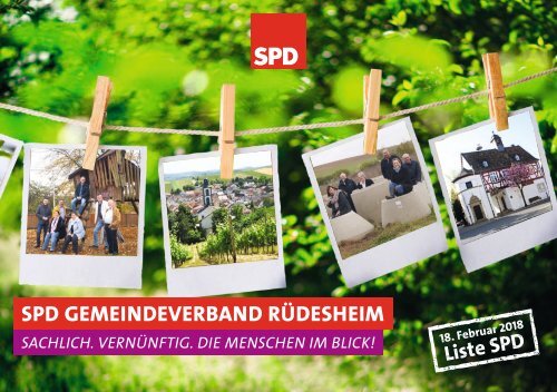 SPD Wahlprogramm 2018-2024 für die VG Rüdesheim