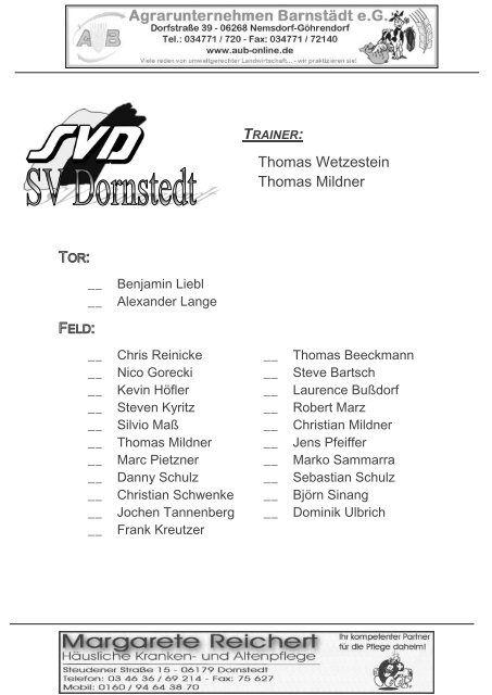 "Der Traktorist" - 6. Spieltag 2. Saalekreisklasse 2013/2014 - SV Dornstedt vs. ESV Merseburg II