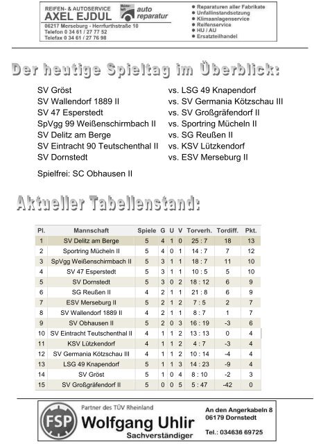 "Der Traktorist" - 6. Spieltag 2. Saalekreisklasse 2013/2014 - SV Dornstedt vs. ESV Merseburg II