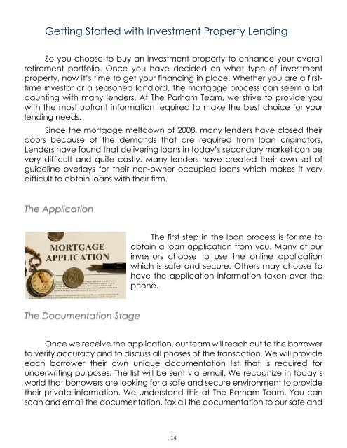 Investor&#039;s Loan Guide by Graham W. Parham