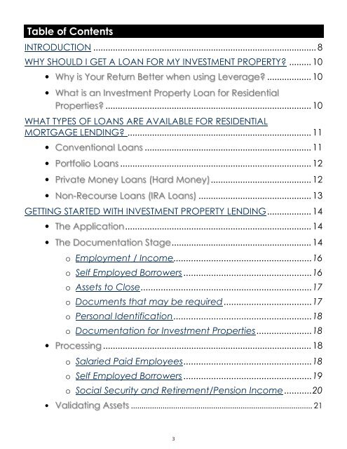 Investor&#039;s Loan Guide by Graham W. Parham