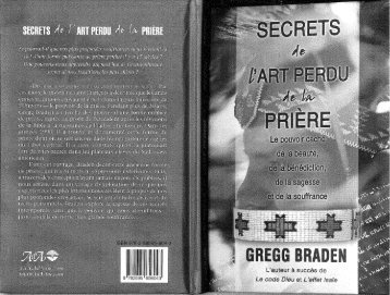 Braden Gregg - Secrets de l art perdu de la prière