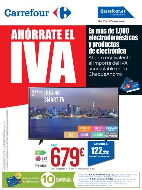 Carrefour AHÓRRATE EL IVA hasta 22 de Enero