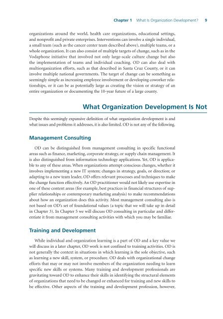 Organizational Development - Vol. V, Part II