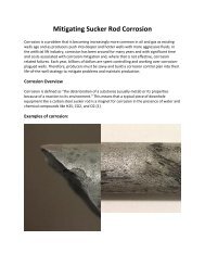 Mitigating Sucker Rod Corrosion
