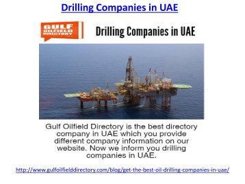 Drilling Companies in UAE