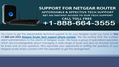 Dial +1-888-664-3555 Netgear Router tech support phone number