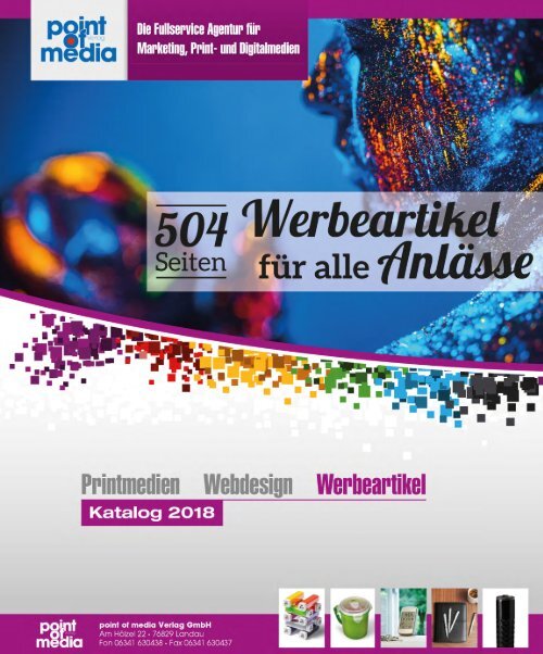 Werbeartikel-Katalog 2018 - point of media Verlag