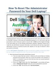 How to Reset the Administrator password on your Dell Laptop?