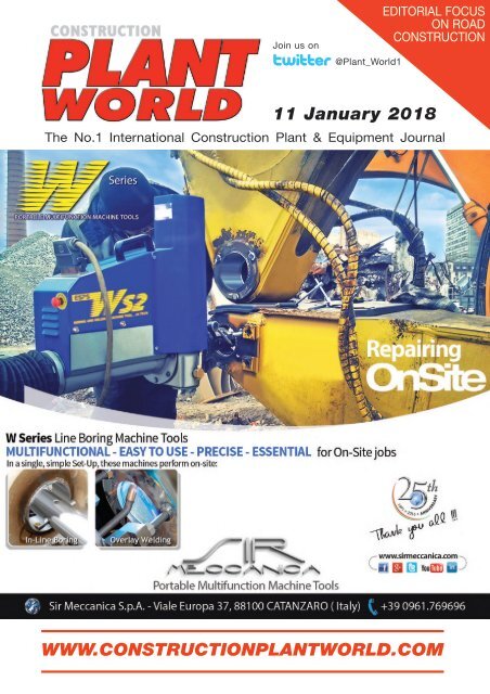 Construction Plant World 11th Jan 2018